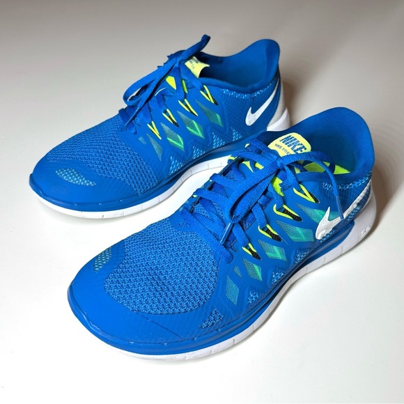 Nike Free 5.0 Men’s Running Shoes Blue Green Sneakers 642198-401 Size- 7 - Picture 7 of 9